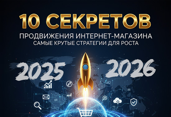 Изображение статьи БОЛЬШОЙ ГАЙД - 10 СУПЕР-СЕКРЕТОВ продвижения сайта интернет-магазина: стратегии эффективной и бесплатной “раскрутки” интернет-магазинов в 2026 году.